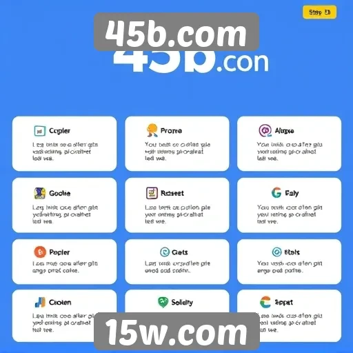 Explorando as funcionalidades do site 45b.com